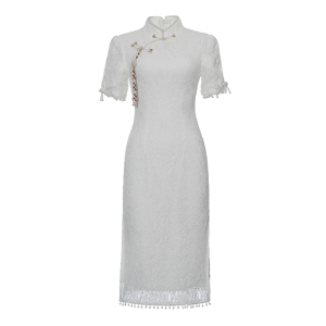 RM4654#旗袍敬酒服新娘订婚礼服连衣裙高级感气质新中式日常可穿蕾丝裙
