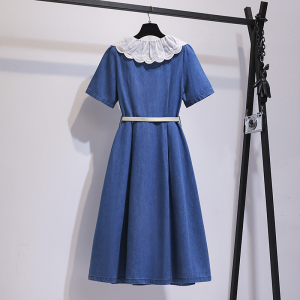 TR20614# 法式娃娃领连衣裙女夏设计感减龄小众可爱小个子裙子 服装批发女装服饰货源