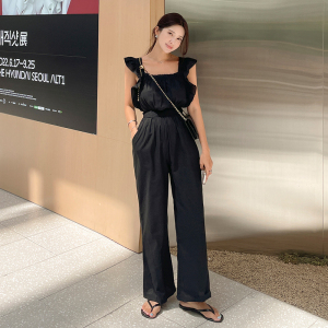 TR19021# 韩风夏季新款韩版连体背带裤女阔腿裤