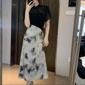 RM5458#LZY知音恰似你的温柔春夏披肩吊带连衣裙短袖显瘦裙子