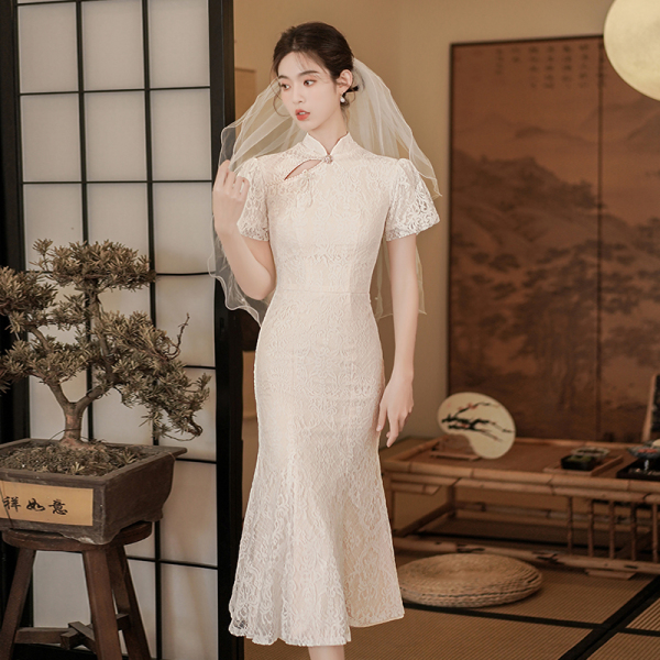 RM4656#中式领证登记小礼服连衣裙新款订婚旗袍敬酒服夏季平时可穿高级感