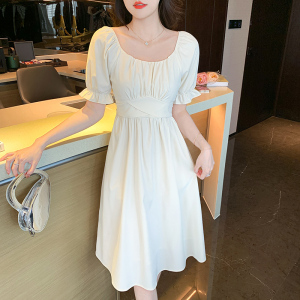 RM4585#法式浪漫宫廷风泡泡袖高级感连衣裙女夏季新款