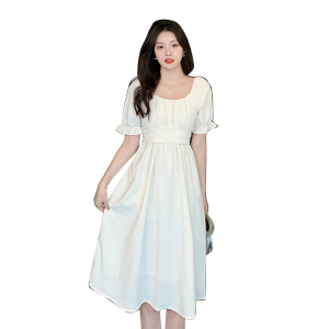 RM4585#法式浪漫宫廷风泡泡袖高级感连衣裙女夏季新款