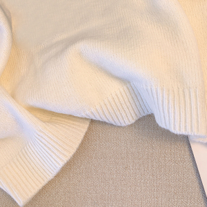 RM4982#白色印花兔子字母短袖针织衫女2023夏季新款软糯毛衣减龄洋气上衣
