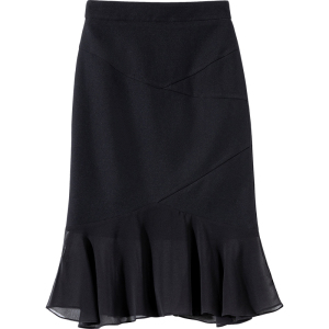 RM5905#鱼尾裙不规则半身裙2023夏季新款时尚百搭修身雪纺拼接包臀裙