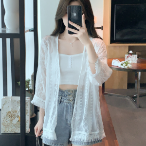 RM5248#夏季新款韩版宽松蕾丝防晒衣防紫外线超仙开衫薄外套女