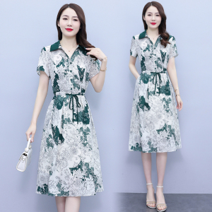 RM5283#改良旗袍连衣裙新款女2023夏优雅气质名媛高端精致高级感奢华裙子