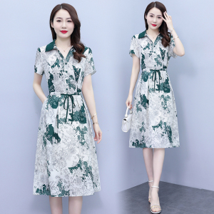 RM5283#改良旗袍连衣裙新款女2023夏优雅气质名媛高端精致高级感奢华裙子