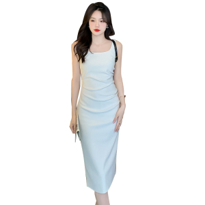 RM5359#吊带背心裙外穿女夏季修身显瘦无袖气质设计感小众连衣裙