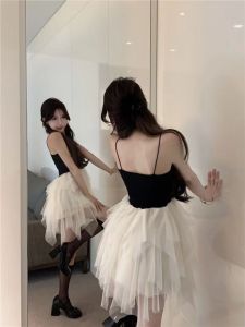 Pengpeng Dress Princess French Light Gauze Dress Girl Summer Super Fairy Dress