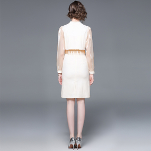 RM7270#新款设计感时尚气质复古收腰连衣裙显瘦轻奢连衣裙