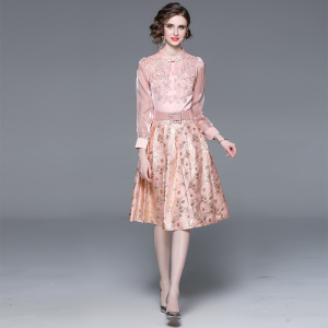 RM6002#新款设计感小众法式粉色高级感时尚两件套