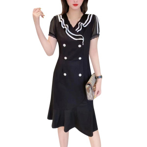 RM5714#法式赫本风连衣裙2023夏季新款时尚洋气减龄裙子