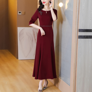 RM5444#高端年轻喜婆婆婚宴装婚礼妈妈晚礼服鱼尾裙