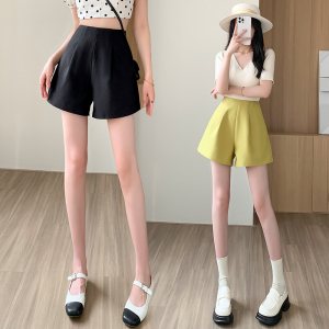 RM5904#高腰西装短裤女夏季2023新款休闲时尚薄款热裤阔腿裤