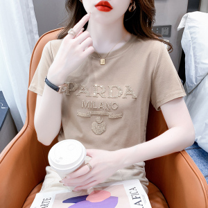 RM5707#爆款T恤韩版短袖圆领套头夏季甜美淑女标准