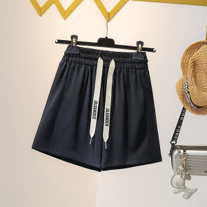 RM12135#新款时尚小设计大码女装抽绳休闲简约中腰夏季短裤