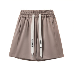 RM12135#新款时尚小设计大码女装抽绳休闲简约中腰夏季短裤
