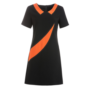 RM5899#新款夏季连衣裙女显瘦甜美设计感小众娃娃领小个子短袖直通裙