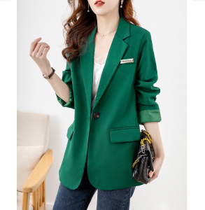 TR19348# 绿色西装外套女高级感职业时尚轻奢新款西服 服装批发女装服饰货源