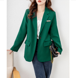 TR19348# 绿色西装外套女高级感职业时尚轻奢新款西服 服装批发女装服饰货源