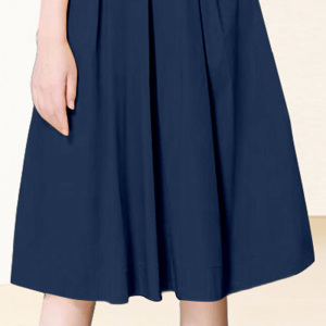 RM5657#大摆半身裙条纹V领高级感上衣两件套装夏季2023新款女装