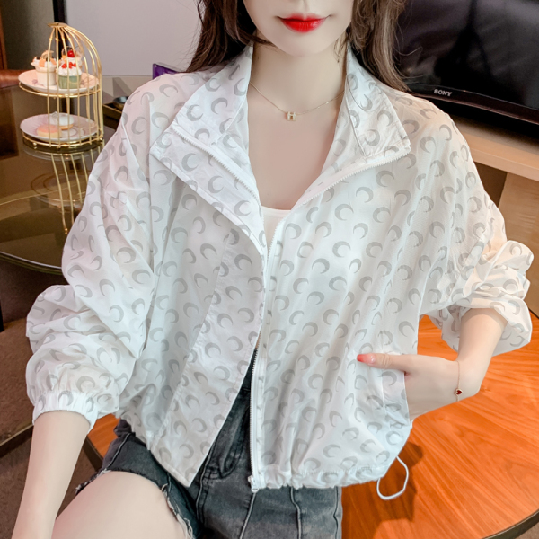 RM5770#新款宽松型发光防晒衣短外套女长袖
