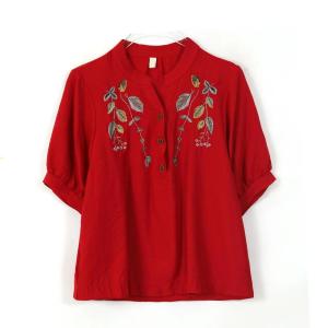 RM19109#夏装新款短袖百搭棉麻T恤休闲小衫