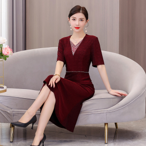 RM5450#婚宴装晚礼服女高端喜婆婆参加婚礼聚会平时可穿鱼尾裙夏