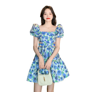 RM11543#新款海边度假别致漂亮裙子法式高级感泰式碎花连衣裙夏季