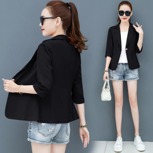 RM5904#七分袖女西装短款薄外套2023夏季新品西服韩版修身显瘦小个子