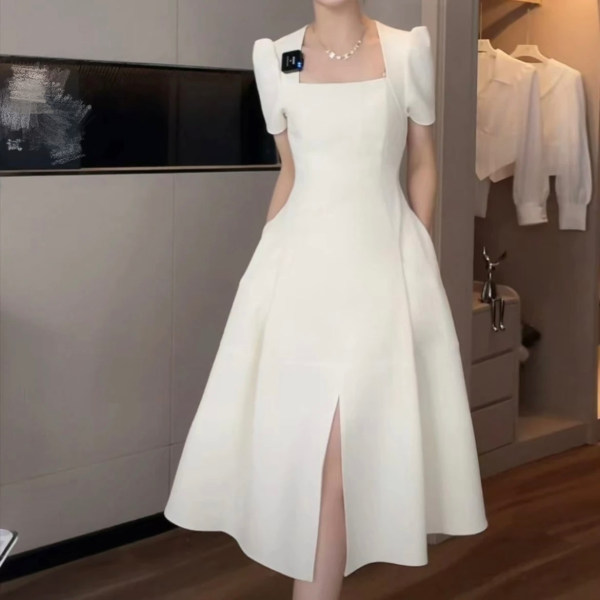 RM7488#夏季新款女装法式复古赫本风气质茶歇高级感泰式吊带连衣裙子