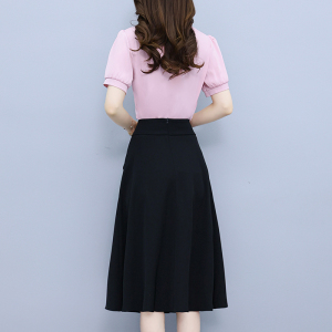 RM5912#时尚淑女风套装2023夏季新款上衣半身裙两件套