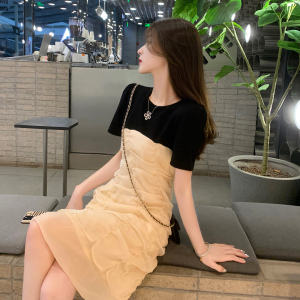 RM10348#法式小香风连衣裙女夏季2023年新款名媛气质显瘦小个子高级感裙子