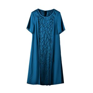 RM8703#妈妈夏装洋气连衣裙中老年高贵婚宴礼服中年女气质雪纺裙子