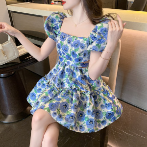 RM11543#新款海边度假别致漂亮裙子法式高级感泰式碎花连衣裙夏季
