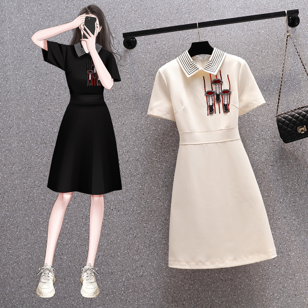 RM18182#新款时尚大码女装个性夏装重工连衣裙