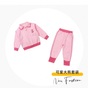 TR52103# 女童套装春秋季新款时髦时尚洋气卫衣运动服儿童宝宝两件套 童装批发儿童服饰