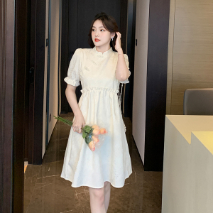 RM15734#改良旗袍女夏季2023新款娃娃裙法式初恋甜美显瘦短款小个子连衣裙