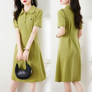 RM12052#韩版时尚polo连衣裙夏季时尚休闲气质连衣裙