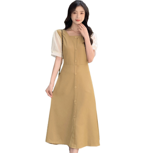 RM7049#大码女装2023夏季新款淑女时尚显瘦中长款连衣裙