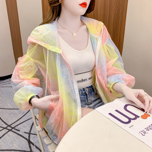 RM6670#夏季新款薄款防紫外线透气防晒服韩版宽松时尚洋气防晒衣
