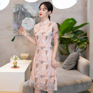 TR24825# 改良旗袍年轻款新中式连衣裙平时可穿中国风连衣裙