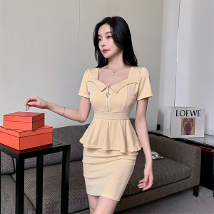 Professional Suit Sexy Slim Fit Slim Wrapped Hip Skirt Work Suit