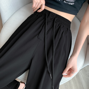 RM9323#冰丝速干裤女2023夏季新款宽松显瘦小个子防晒哈伦休闲小脚裤