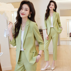 RM20944#职业套装女夏季2023新款休闲气质小个子时尚洋气女神范西装两件套