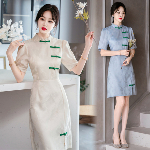 RM20122#春夏新款旗袍年轻款中长款优雅中国风新式日常旗袍