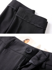 RM8143#高级感灰色西装裤春夏黑色设计感显瘦阔腿裤休闲垂坠感拖地裤裤子