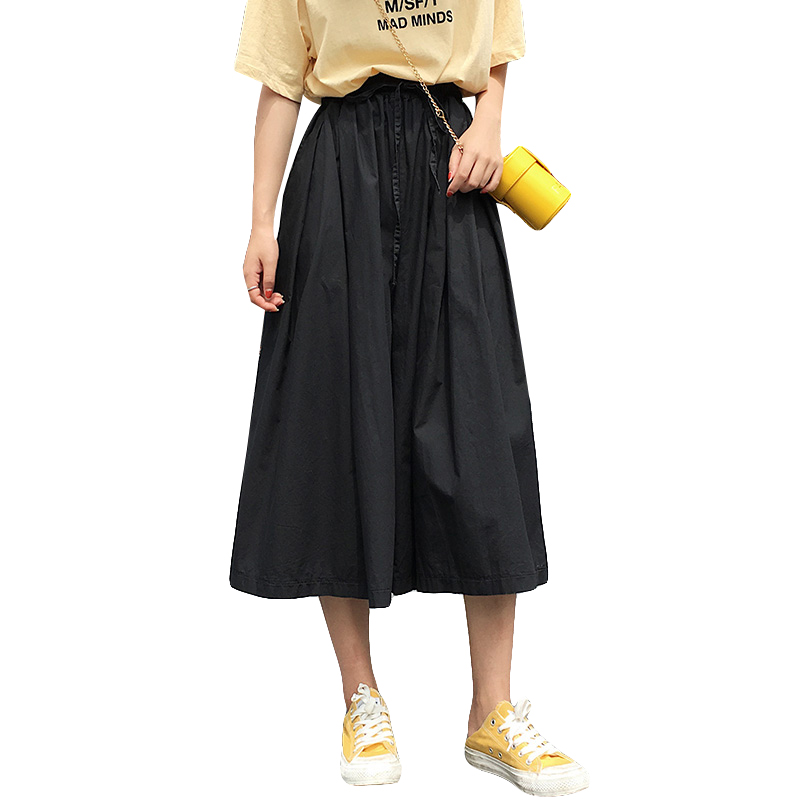 Actual shot of wide-leg pants for women in autumn, new Korean style, loose, casual, slim, fashionable, straight-leg, high-waisted, casual, three-quarters and nine points