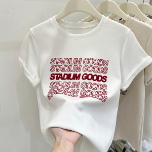 RM8550#欧货短袖t恤女装夏季2023新款字母印花高级感宽松上衣女